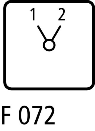 Кулачковый переключатель, 1P Iu = 10А, 1-2 Поз., 90 ° IP30, модульное исполнение