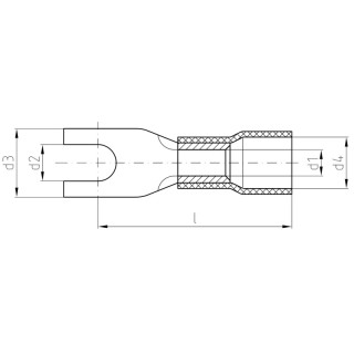 Lug, conductor sleeve, conn KQIG-M4/-6