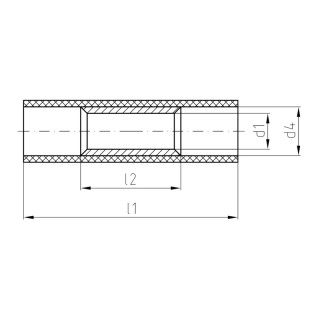 Lug, conductor sleeve, conn VPLI/0,1-0,5