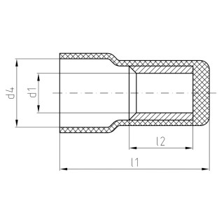 Lug, conductor sleeve, conn VEI/1,5-2,5