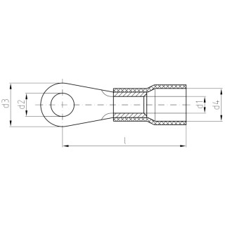 Lug, conductor sleeve, conn KQI-M4/-0,5