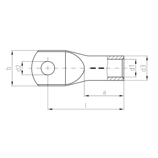 Tube cable shoe for CU con. KP-M10/-16