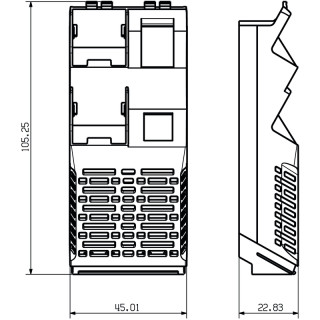 Корпуса для электроники CH20M45 S 2PSC/RUSC BK 2010