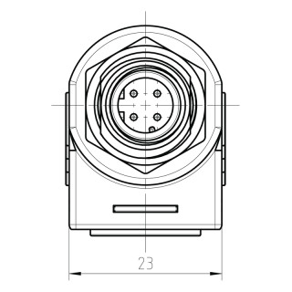 Матрица USB IE-AD-M12DRJ45-MF-90