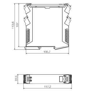 Корпус бл. управл. CH20M22 SET 2/2 BK/OR