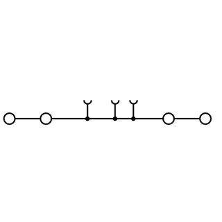 Проходная клемма A4C 2.5