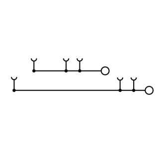 Проходная клемма APGTB 2.5 2T 4C/2 BL