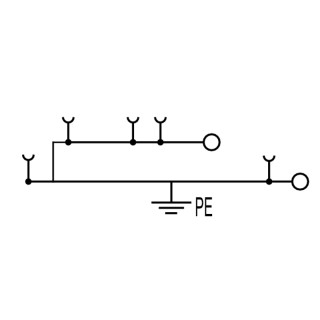 Проходная клемма APGTB 2.5 2T PE 4C/2