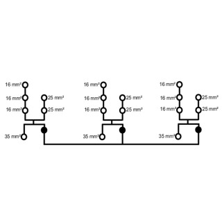 Проходная клемма WPD 305 3X35/6X25+9X16 3XGY