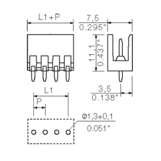 Штекерный соединитель печат SL 3.50/20/180 3.2SN OR BX