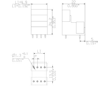 Штекерный соединитель печат SLD 3.50V/12/180G 3.2SN OR BX