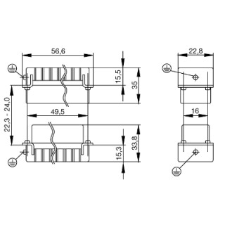 Промышленный разъём HDC HD 15 MC