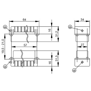 Промышленный разъём HDC HVE 3+2 FS