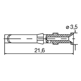 Штекерный соединитель печат HDC-C-HD-BM1.5AG