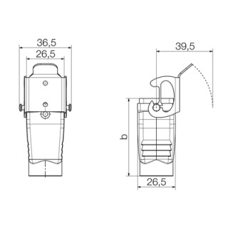 Корпус HDC 04A KOLU 1PG11G