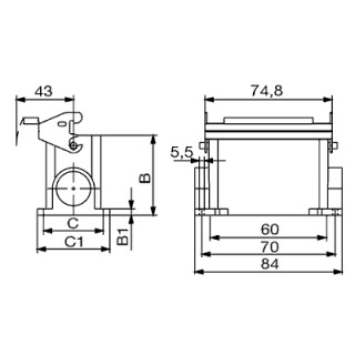 Корпус HDC 16D SLU 2PG21G