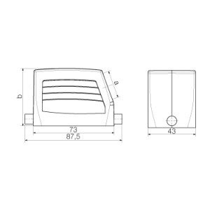 Корпус HDC 10B TSLU 1PG16G