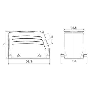 Корпус HDC 16B TSBU 1PG21G