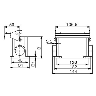 Корпус HDC 24B SLU 2PG21G