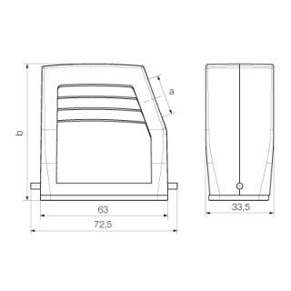 Корпус HDC 15A TSLU 1PG21G