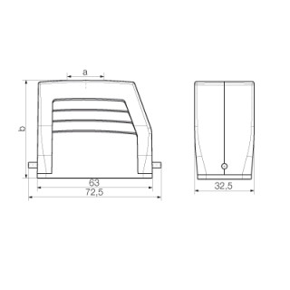 Корпус HDC 10A TOLU 1PG16G