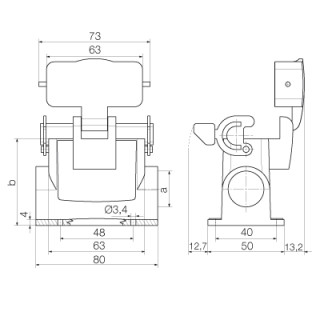 Корпус HDC 10A SDLU 2PG16G