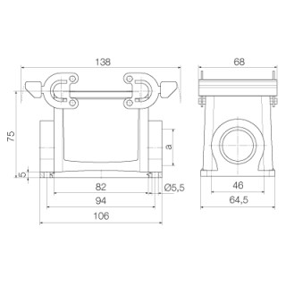 Корпус HDC 32A SBU 2PG21G