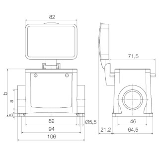 Корпус HDC 32A SDBO 1PG21G