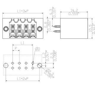 Штекерный соединитель печат S2L 3.50/36/180F 3.5SN OR BX