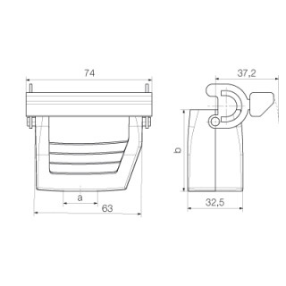 Корпус HDC 10A KLU 2PG09G