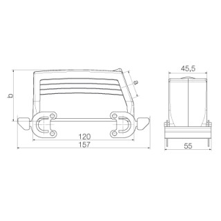 Корпус HDC 64D TSBO 1M32G