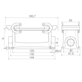 Корпус HDC 64D SBU 2M32G