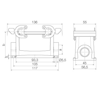 Корпус HDC 40D SBU 2M32G