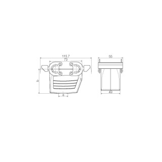 Корпус HDC 10B KBU 1M20G