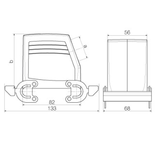 Корпус HDC 32A TSBO 1M25G