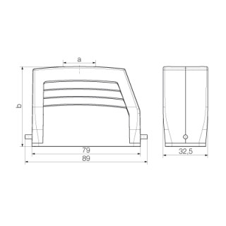 Корпус HDC 25A TOLU 1M20G