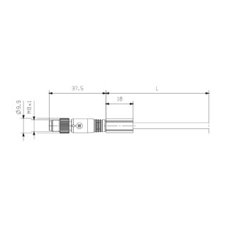 Кабель данных SAIL-M8GM8W-3-0.5U