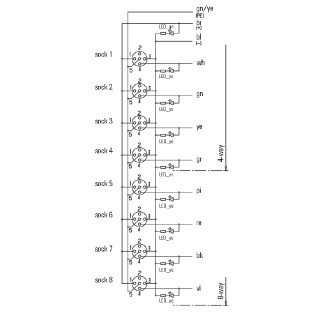 Passive Sensor-Actuator-Int SAI-4-F 4P FC 5M