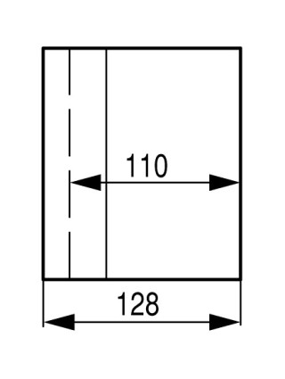 Изолированный корпус, ВхШхГ = 149x87x128 мм