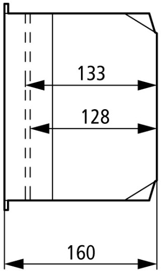 Изолированный корпус, ДхШхВ = 222x120x160 мм , с рейкой