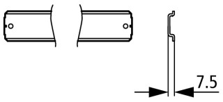 ДИН-рейка, для компактных корпусов CI-K-5