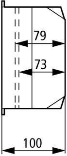 Изолированный корпус, ДхШхВ = 181x100x100 мм , DILE + адаптер ZE