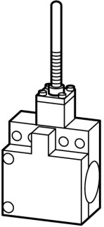 Концевой выключатель , 1НО +1 НЗ , гибкий стержень