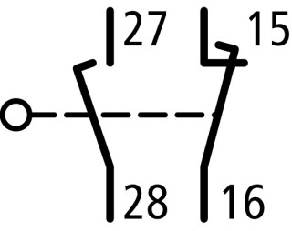 Концевой выключатель, 1НО+1НЗ, короткий ролик