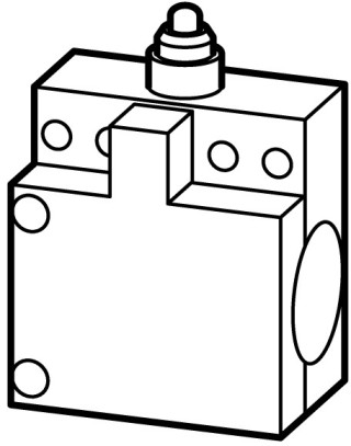 Концевой выключатель , 2НО, крышка , толкатель переднего крепления
