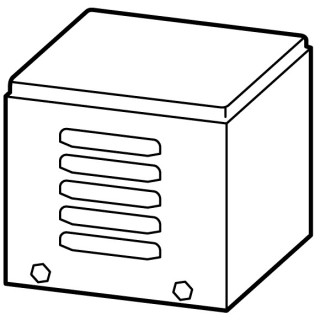 Оболочка для трансформатора, IP23, ГхВхШ = 118x145x122 мм