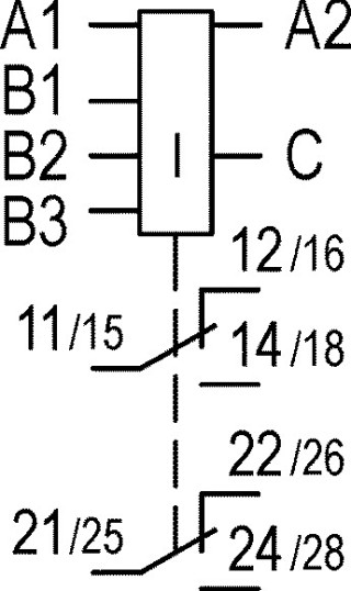 Реле измерения и контроля тока, 3 - 30 мА, 10 - 100 мА, 0,1 - 1 A, 24 - 240 V AC, 50/60 Hz, 24 - 240 V DC