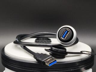 Разъем USB 3.0, лицевой монтаж