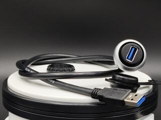 Разъем USB 3.0, лицевой монтаж