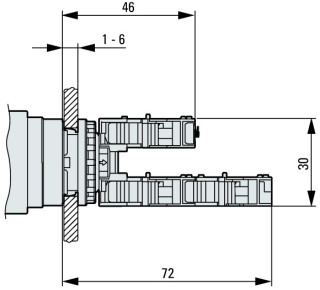 Кнопка аварийной остановки, D = 60мм, отмена ключом, MS1